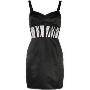 Dolce & Gabbana, Dames, Jurken, Zwart, Maat: XS