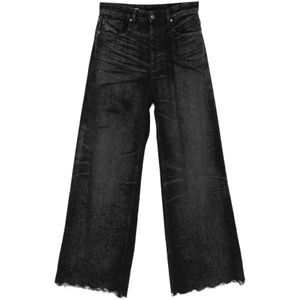 Diesel, Dames, Jeans, Zwart, Maat: W28
