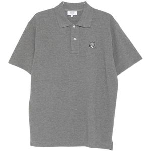 Maison Kitsuné, Heren, Tops, Grijs, Maat: XL Katoen,