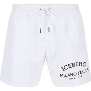 Iceberg, Heren, Badkleding, Wit, Maat: S Poliester,