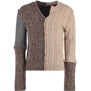 Dolce & Gabbana, Heren, Truien, Veelkleurig, Maat: L Wol,