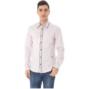 LongSleeve Dress Shirt - Pink - Slim Fit - Heren Overhemd