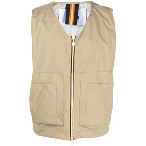 K-Way, Heren, Jassen, Beige, Maat: L Polyamide,