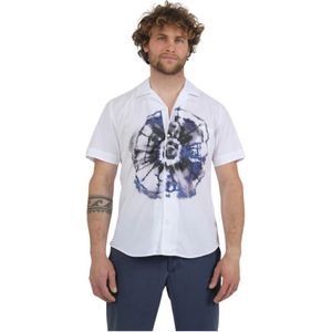 Tintoria Mattei 954, Heren, Overhemden, Wit, Maat: L