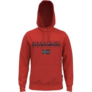 Napapijri, Heren, Sweatshirts & Hoodies, Rood, Maat: L Katoen,
