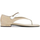 Miu Miu - Kalfsleren Sandalen - Beige - Dames