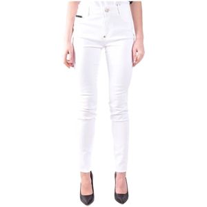 Philipp Plein, Dames, Jeans, Wit, Maat: W26 Katoen,