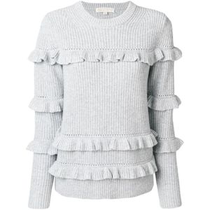 Michael Kors, Dames, Truien, Grijs, Maat: XS Wol,