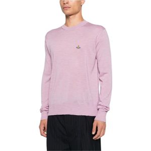 Vivienne Westwood, Heren, Truien, Roze, Maat: M Leer,