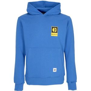 Cat, Heren, Sweatshirts & Hoodies, Blauw, Maat: M Katoen,