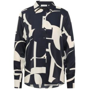 Blouse - Zwart - 100% Viscose - Loose Fit