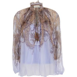 Zimmermann, Dames, Blouses & Shirts, Veelkleurig, Maat: XS Viscose,