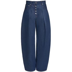 Jacquemus Klassieke Denim Jeans voor Dagelijks Gebruik , Blue , Dames , Maat: W25