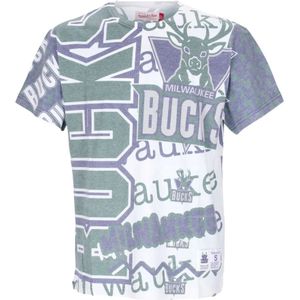 Mitchell & Ness, Heren, Tops, Veelkleurig, Maat: XL Katoen,