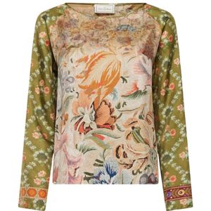 Pierre-Louis Mascia, Dames, Blouses & Shirts, Groen, Maat: S Zijde,