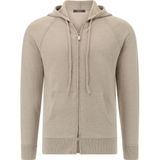 Boggi Milano - Gebreid Vest - Taupe - Met Capuchon