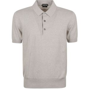 Tom Ford, Heren, Tops, Grijs, Maat: L Katoen,
