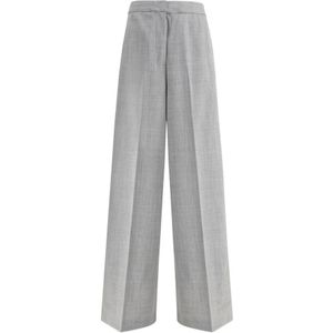 Fabiana Filippi, Dames, Broeken, Grijs, Maat: S Wol,