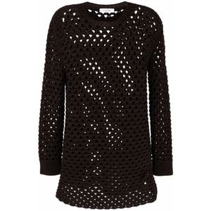 Valentino, Dames, Blouses & Shirts, Bruin, Maat: M Katoen,