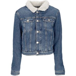 Tommy Hilfiger, Dames, Jassen, Blauw, Maat: XS Denim,