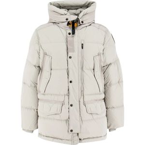 Parajumpers Gedestructureerde Jas met Trekkoordzoom , Beige , Heren , Maat: S