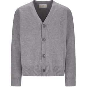 Ami Paris, Dames, Truien, Grijs, Maat: S Wol,