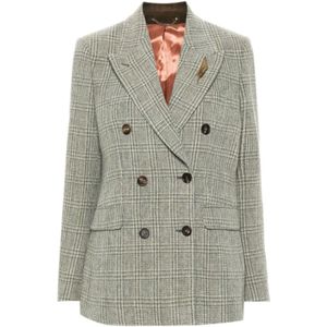 Golden Goose, Dames, Jassen, Grijs, Maat: XS Wol,