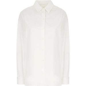 Givenchy, Dames, Blouses & Shirts, Wit, Maat: S Katoen,