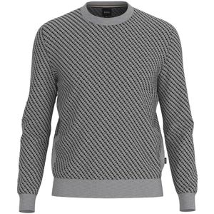 Hugo, Heren, Truien, Grijs, Maat: S Katoen,