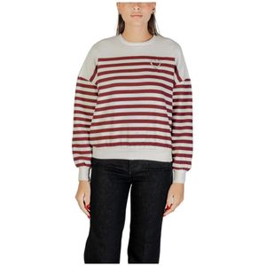 Only - Gestreepte Strass Langemouwensweatshirt - Veelkleurig - Dames