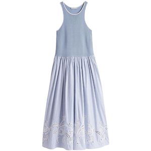 Tommy Hilfiger, Dames, Jurken, Blauw, Maat: XS Katoen,