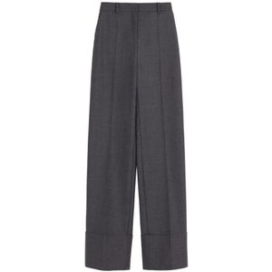 Valentino, Dames, Broeken, Grijs, Maat: XS Zijde,