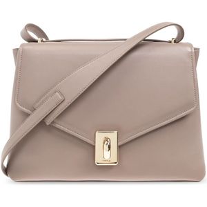 Furla, Dames, Tassen, Grijs, Maat: ONE Size Leer,
