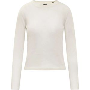 Pinko - Eucalipto Maglia - Gebreide Trui - Wit - Gekamde Wol