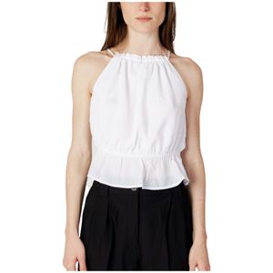 Pepe Jeans - Mouwloze Top - Wit - 100% Polyester