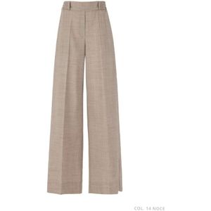 D.Exterior, Dames, Broeken, Bruin, Maat: L Flanel,