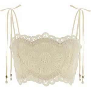 Zimmermann, Dames, Tops, Beige, Maat: XS Katoen,