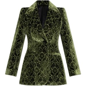 Burberry, Dames, Jassen, Groen, Maat: 3XS Velours,