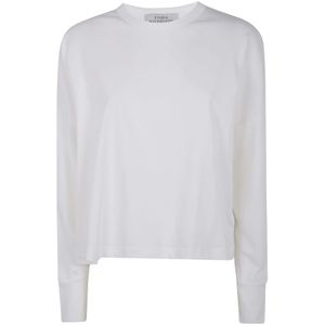 Studio Nicholson, Dames, Tops, Wit, Maat: M Jersey,