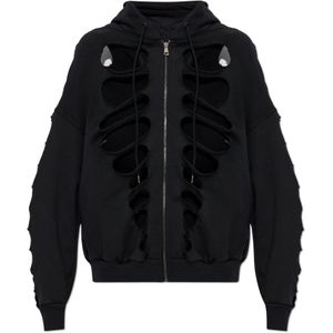 Avavav, Dames, Sweatshirts & Hoodies, Zwart, Maat: XS Katoen,