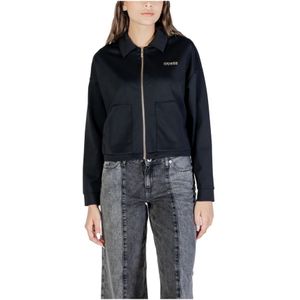 Guess, Dames, Jassen, Zwart, Maat: L Polyamide,