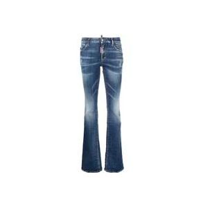 Dsquared2 5-Pocket Flared Jeans , Blue , Dames , Maat: S
