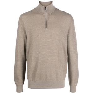 Brioni, Heren, Truien, Beige, Maat: 3XL