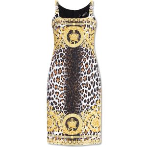 Versace, Dames, Jurken, Veelkleurig, Maat: XS Katoen,