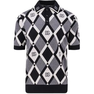 Dolce & Gabbana, Heren, Tops, Veelkleurig, Maat: L Wol,