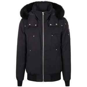 Moose Knuckles, Heren, Jassen, Zwart, Maat: L Katoen,