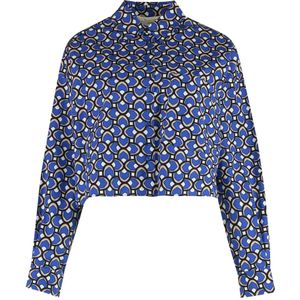 Weekend Max Mara, Dames, Blouses & Shirts, Blauw, Maat: L Katoen,