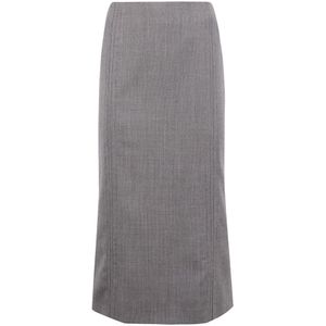 MM6 Maison Margiela, Dames, Rokken, Bruin, Maat: S Tweed,