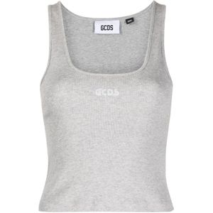 Gcds, Dames, Tops, Grijs, Maat: L Jersey,