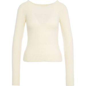 Jucca, Dames, Truien, Wit, Maat: S Leer,